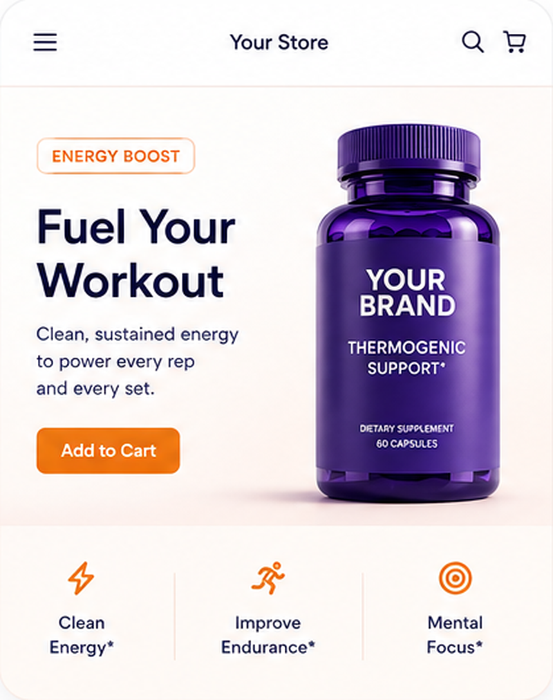Energy intent-matched product page